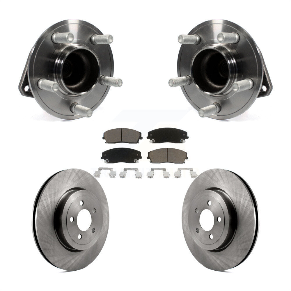 Kit de plaquettes de Rotor de frein, roulement de moyeu avant, pour Dodge Charger RWD 2015 – 2018 avec 3.6