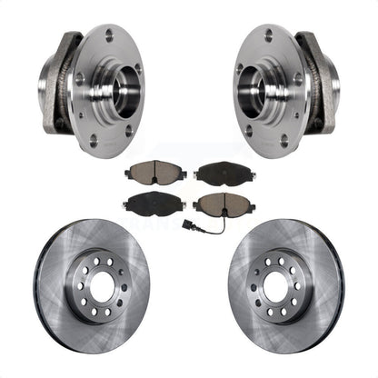 Kit de Rotor et de plaquettes de frein, roulement de moyeu avant, pour Audi A3 avec diamètre pilote de 80mm