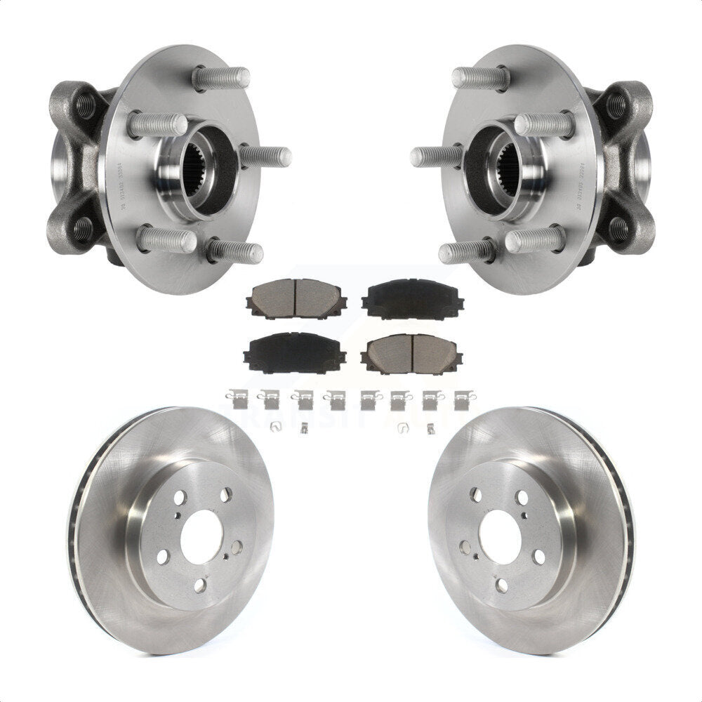 Kit de plaquettes de Rotor de frein à disque, roulement de moyeu avant, pour Toyota Corolla Prius Prime AWD-