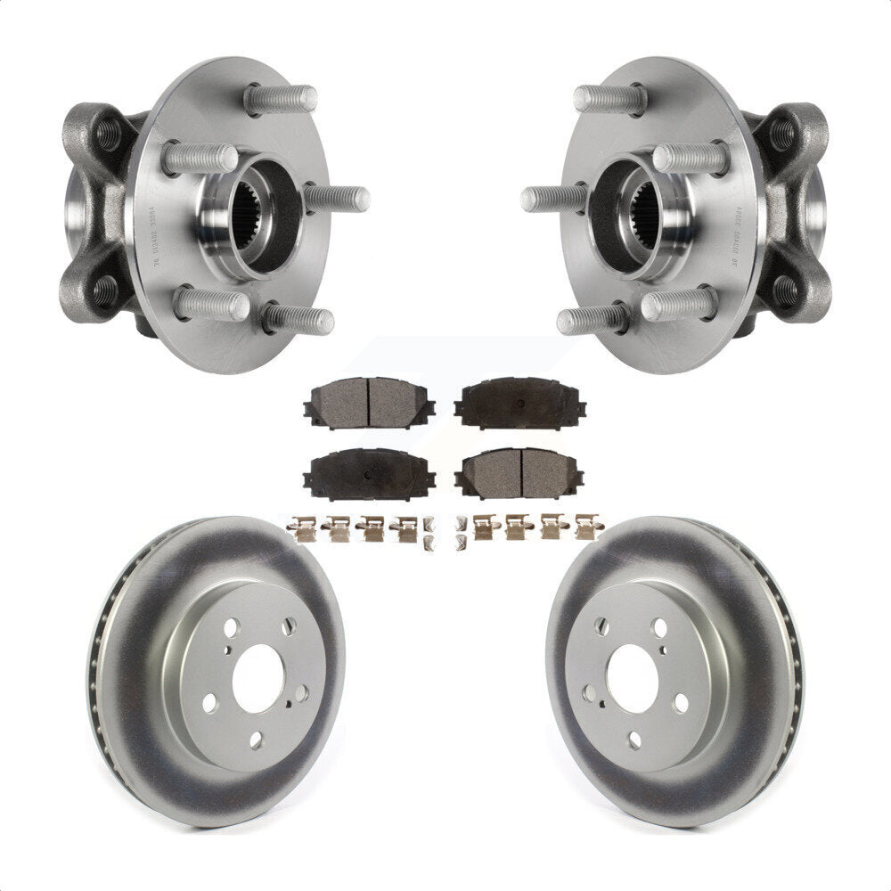 Kit de plaquettes de Rotor de frein, manteau de roulement de moyeu avant, pour Toyota Corolla Prius Prime AWD-