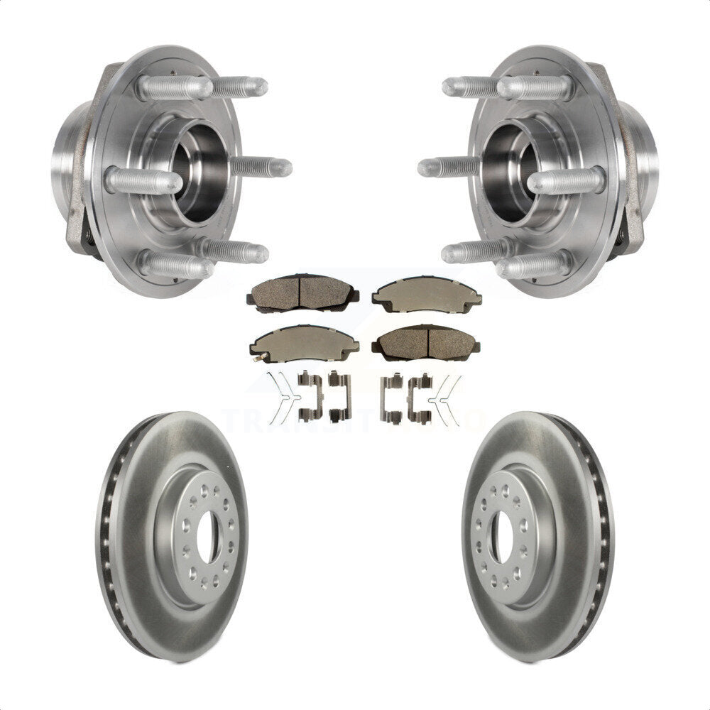 Kit de Rotor et de plaquettes de frein revêtus de roulement de moyeu avant, pour Chevrolet Traverse GMC Acadi