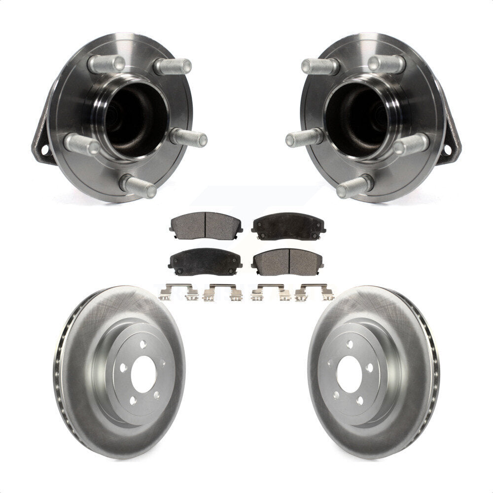 Kit de plaquettes de Rotor de frein, roulement de moyeu avant, pour Dodge Charger RWD 15-18 avec 3.6
