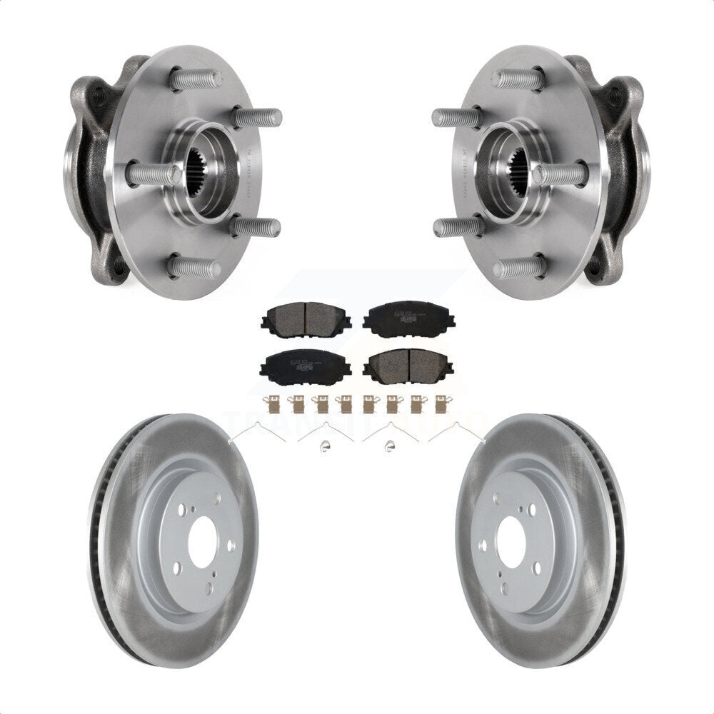 Kit de plaquettes de Rotor de frein enduit de roulement de moyeu avant, pour Toyota Camry Lexus ES250 Avalo