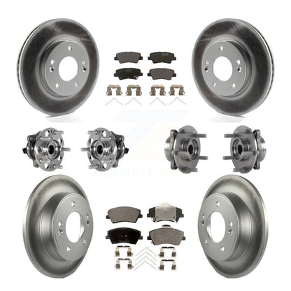 Kit de plaquettes de rotor de frein, roulement de moyeu avant et arrière (10 pièces) pour Hyundai Elantra 2.0