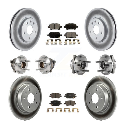 Kit de plaquettes de rotor de frein, roulement de moyeu avant et arrière (10 pièces) pour Chevrolet Cruze Vol