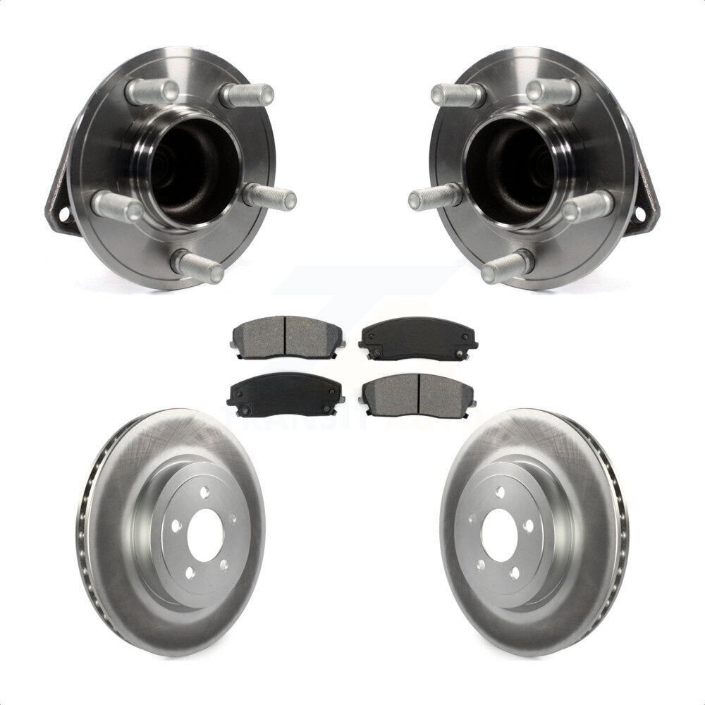 Kit de plaquettes de Rotor de frein, roulement de moyeu avant, pour Dodge Charger RWD 15-18 avec 3.6