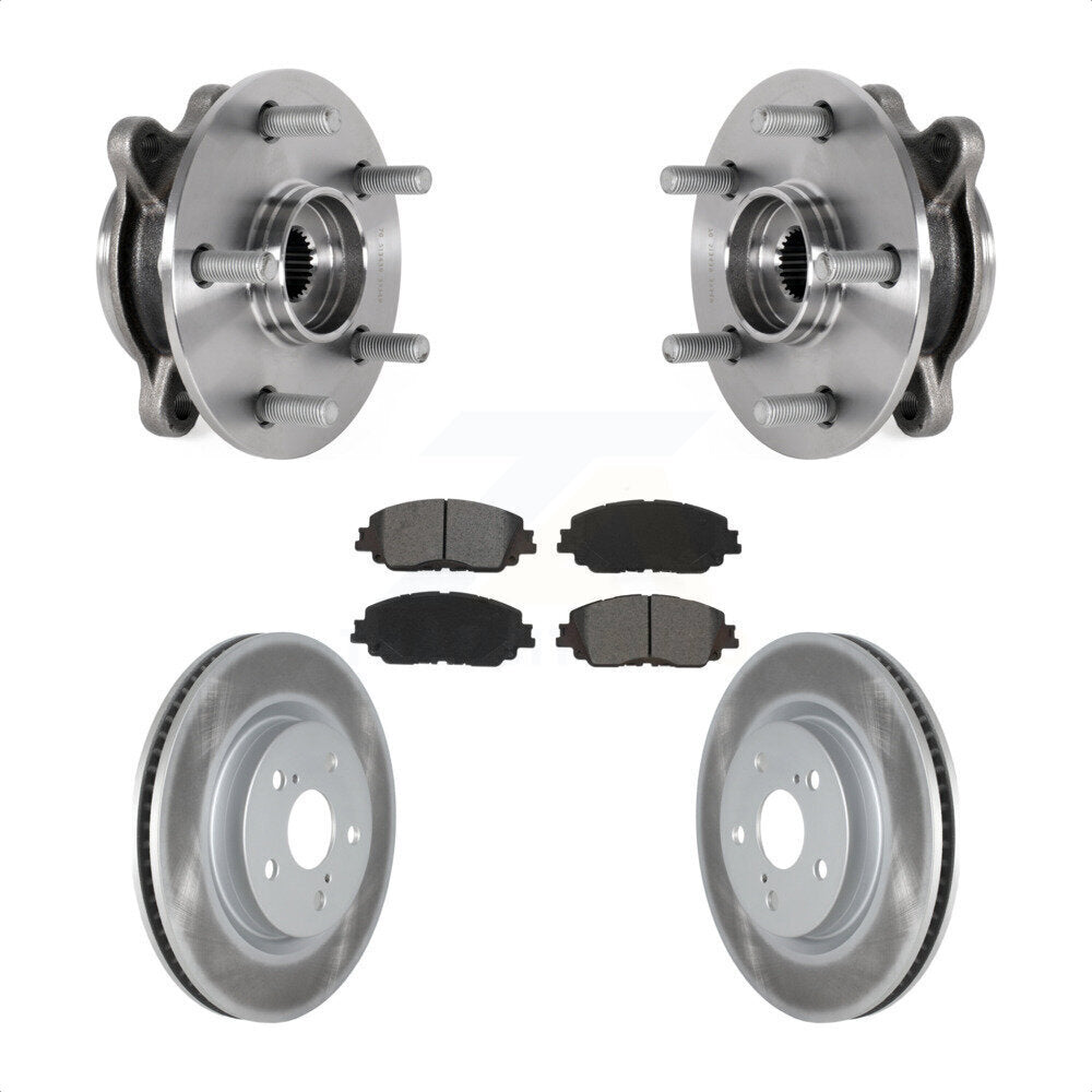 Kit de plaquettes de Rotor de frein enduit de roulement de moyeu avant, pour Toyota Camry Lexus ES250 Avalo