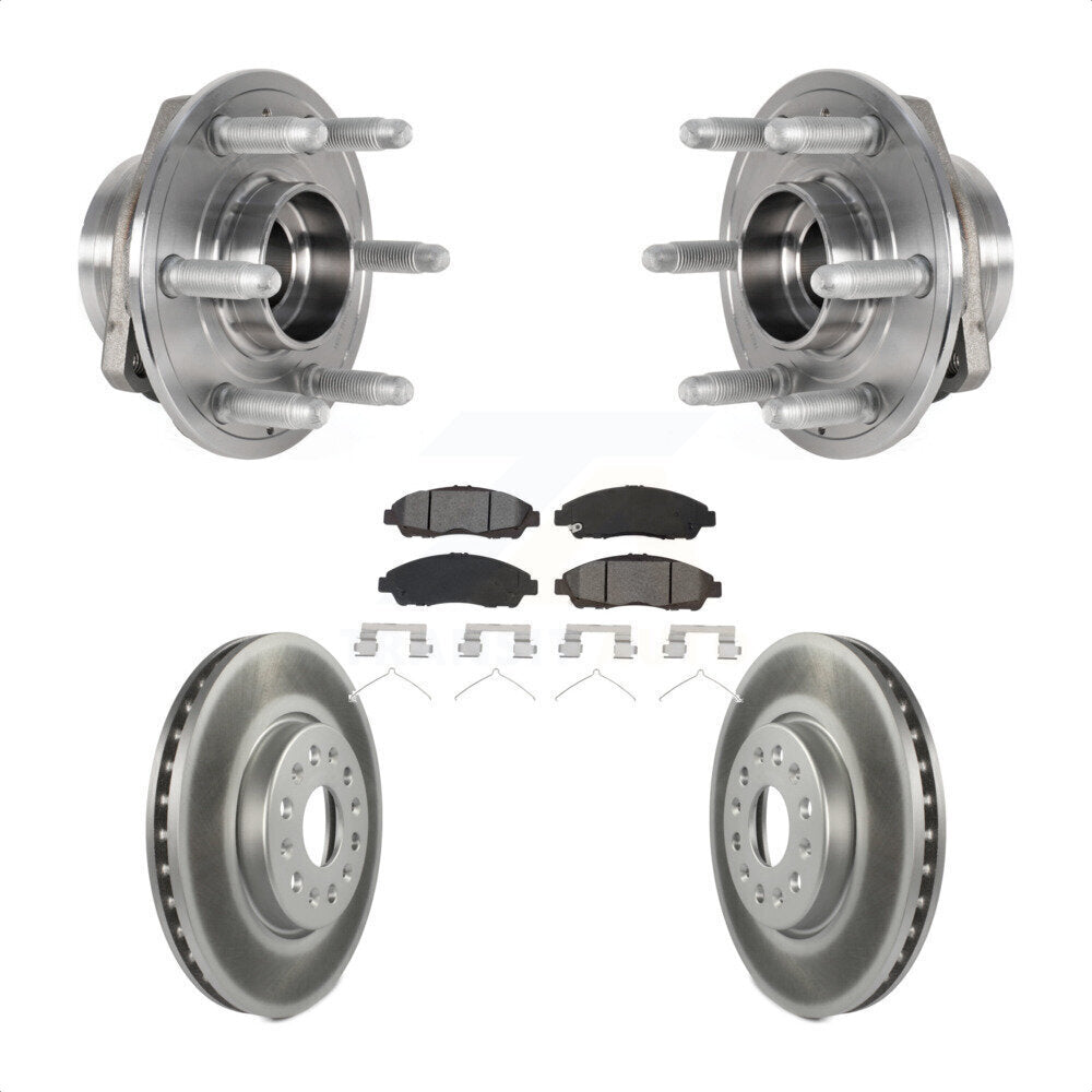 Kit de Rotor et de plaquettes de frein revêtus de roulement de moyeu avant, pour Chevrolet Traverse GMC Acadi