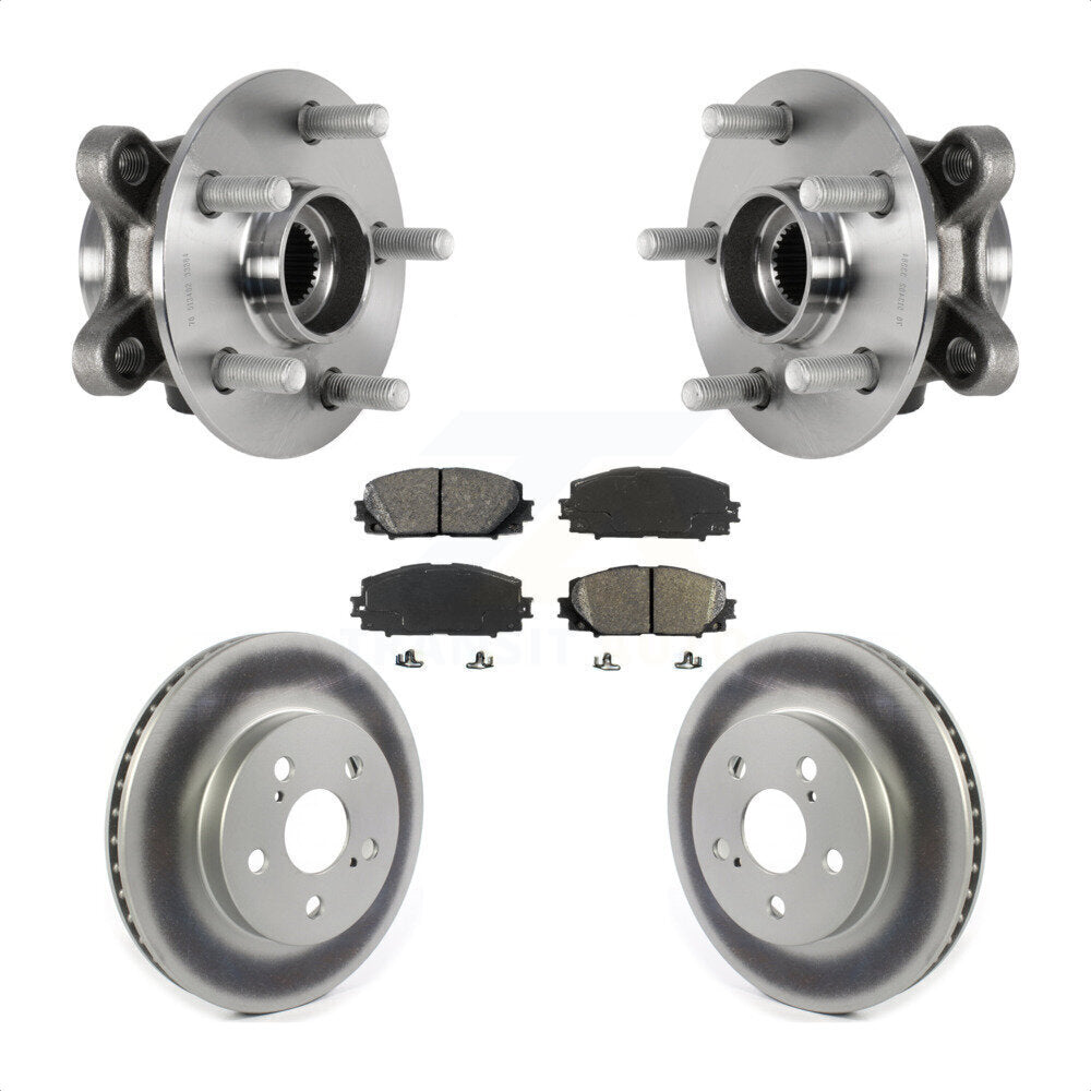 Kit de plaquettes de Rotor de frein, manteau de roulement de moyeu avant, pour Toyota Corolla Prius Prime AWD-