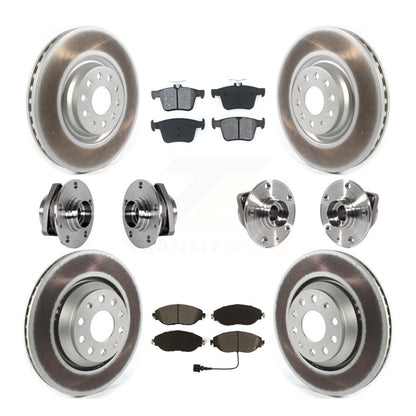Kit de plaquettes de rotor de frein, roulement de moyeu avant et arrière (10 pièces) pour Volkswagen Golf R S