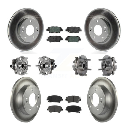 Kit de plaquettes de rotor de frein, roulement de moyeu avant et arrière (10 pièces) pour Hyundai Elantra 2.0
