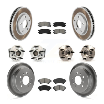 Kit de plaquettes de Rotor de frein revêtues de roulement de moyeu avant et arrière (10 pièces) pour Buick Century Rega