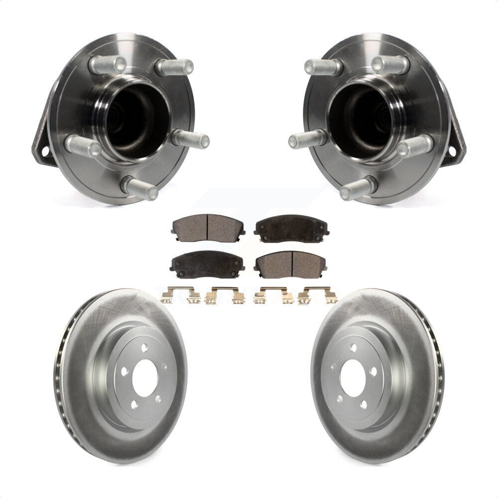 Kit de plaquettes de Rotor de frein, roulement de moyeu avant, pour Dodge Charger RWD 15-18 avec 3.6