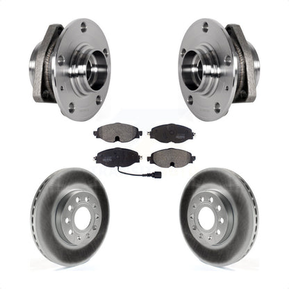 Ensemble de roulement de moyeu avant, Kit de plaquettes de Rotor de frein à disque revêtu pour Audi A3 2016 2.0