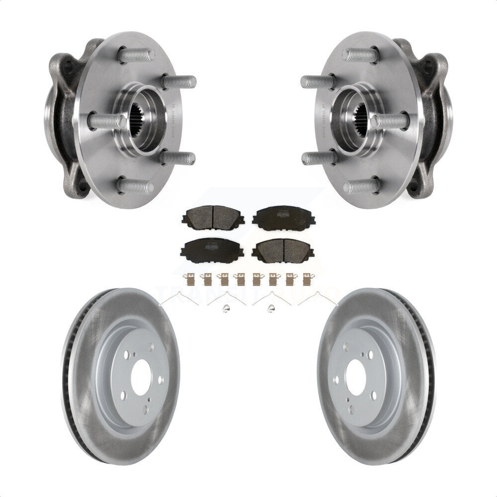 Kit de plaquettes de Rotor de frein enduit de roulement de moyeu avant, pour Toyota Camry Lexus ES250 Avalo