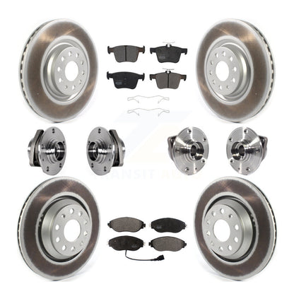 Kit de plaquettes de rotor de frein, roulement de moyeu avant et arrière (10 pièces) pour Volkswagen Golf R S