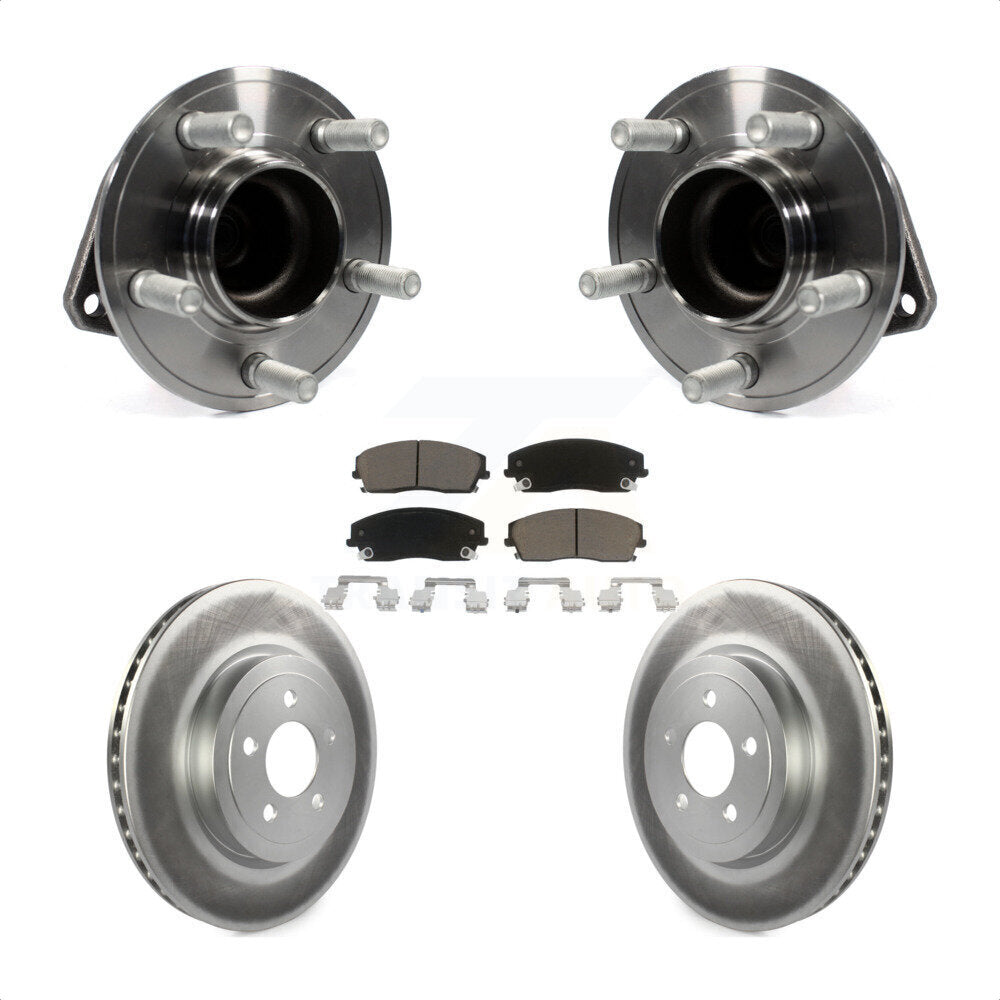Kit de plaquettes de Rotor de frein, roulement de moyeu avant, pour Dodge Charger RWD 15-18 avec 3.6