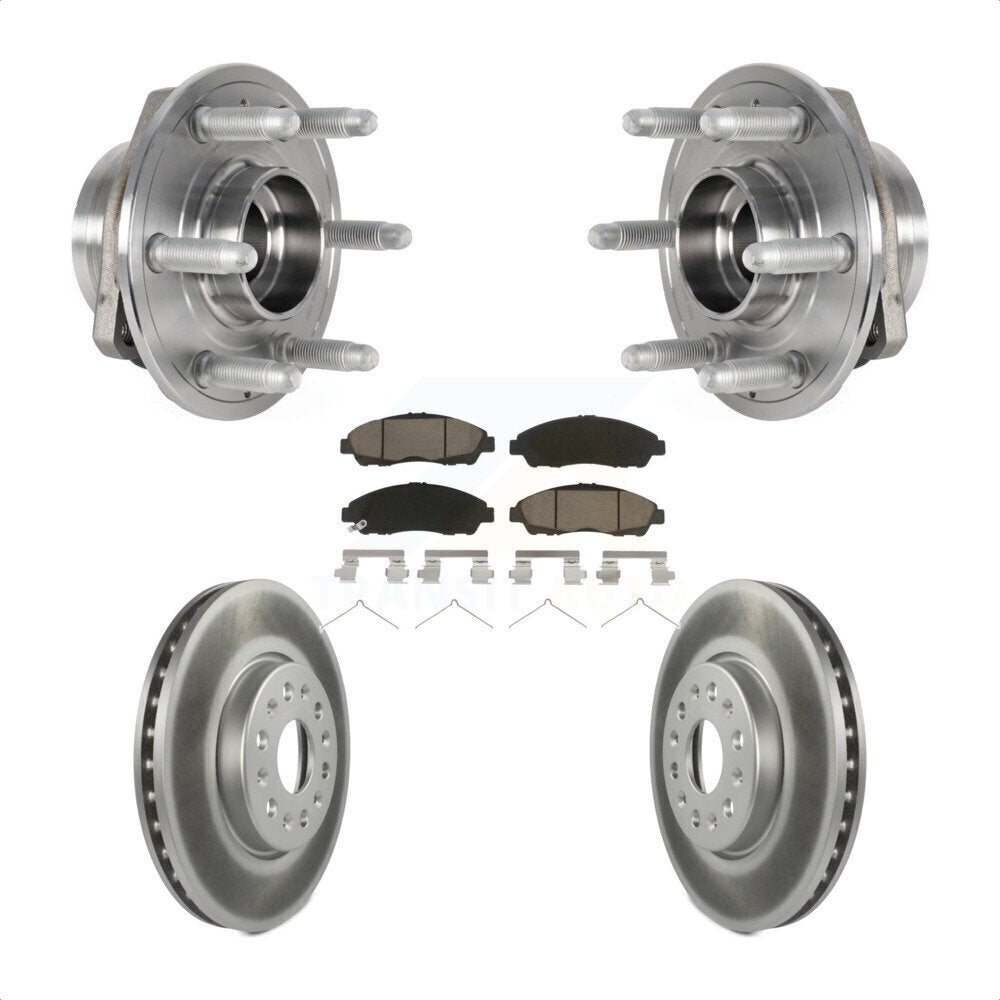 Kit de Rotor et de plaquettes de frein revêtus de roulement de moyeu avant, pour Chevrolet Traverse GMC Acadi