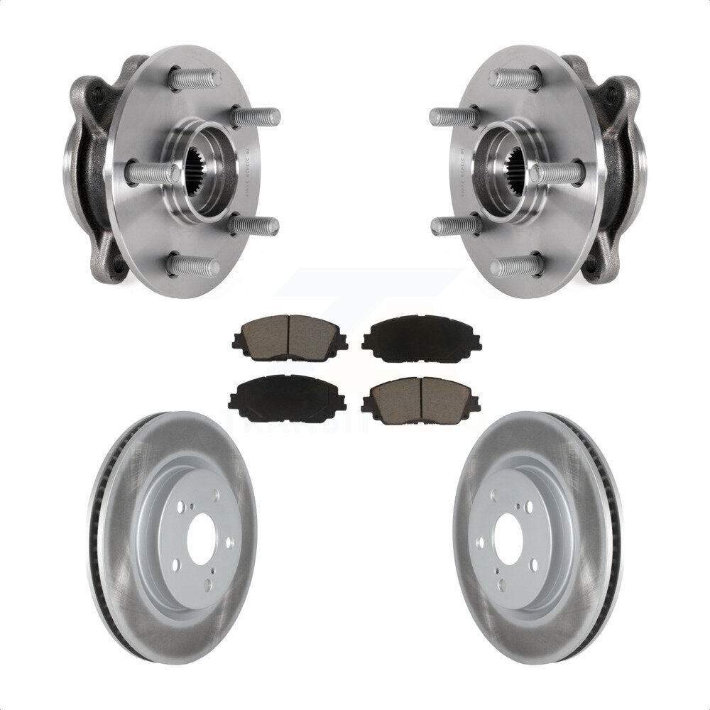 Kit de plaquettes de Rotor de frein enduit de roulement de moyeu avant, pour Toyota Camry Lexus ES250 Avalo