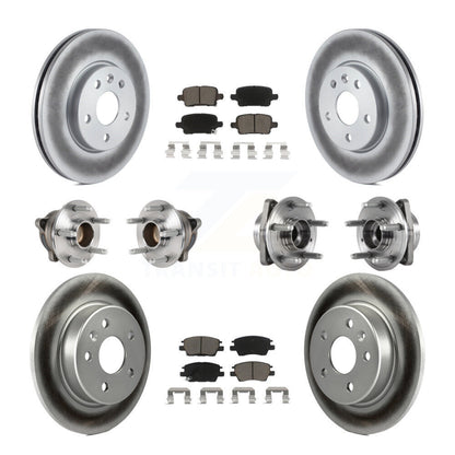 Kit de plaquettes de rotor de frein, roulement de moyeu avant et arrière (10 pièces) pour Chevrolet Cruze Vol