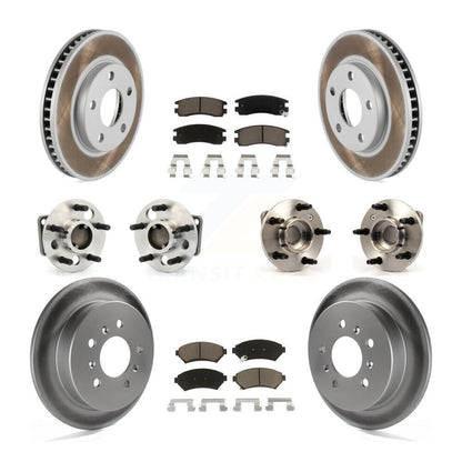 Kit de plaquettes de Rotor de frein revêtues de roulement de moyeu avant et arrière (10 pièces) pour Buick Century Rega