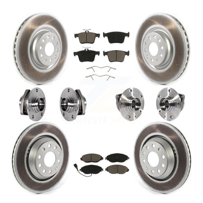 Kit de plaquettes de rotor de frein, roulement de moyeu avant et arrière (10 pièces) pour Volkswagen Golf R S