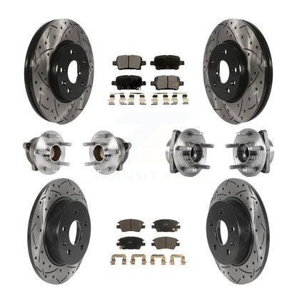 Kit de plaquettes de rotor de frein, roulement de moyeu avant et arrière (10 pièces) pour Chevrolet Cruze Vol