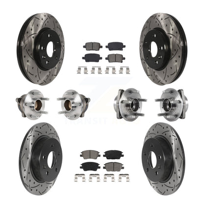 Kit de plaquettes de rotor de frein, roulement de moyeu avant et arrière (10 pièces) pour Chevrolet Cruze Vol