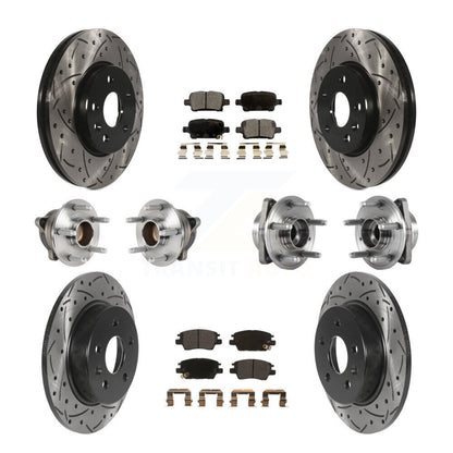 Kit de plaquettes de rotor de frein, roulement de moyeu avant et arrière (10 pièces) pour Chevrolet Cruze Vol