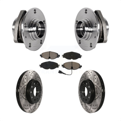 Ensemble de roulements de moyeu avant, fente de perçage, Kit de plaquettes de Rotor de frein pour Audi A3 2016 2.0