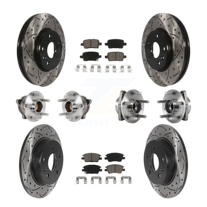 Kit de plaquettes de rotor de frein, roulement de moyeu avant et arrière (10 pièces) pour Chevrolet Cruze Vol