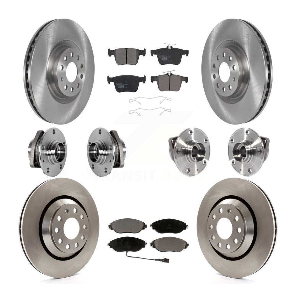 Kit de plaquettes de rotor de frein, roulement de moyeu avant et arrière (10 pièces), pour Volkswagen Golf R Audi S