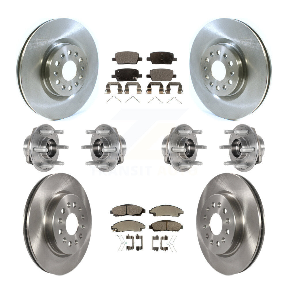 Kit de plaquettes de Rotor de frein, roulement de moyeu avant et arrière (10 pièces) pour Cadillac XT5 Buick Enclav