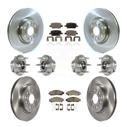 Kit de plaquettes de Rotor de frein, roulement de moyeu avant et arrière (10 pièces) pour Cadillac XT5 Buick Enclav