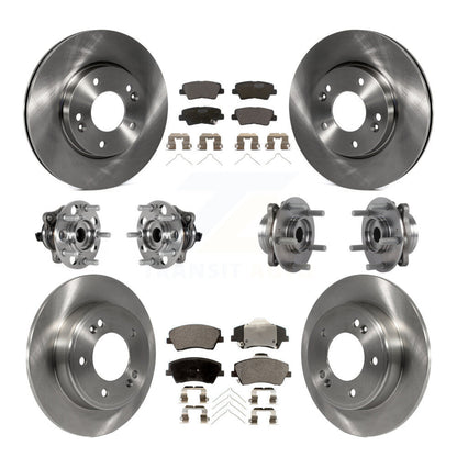 Kit de plaquettes de Rotor de frein, roulement de moyeu avant et arrière (10 pièces) pour Hyundai Elantra 2.0 17-20