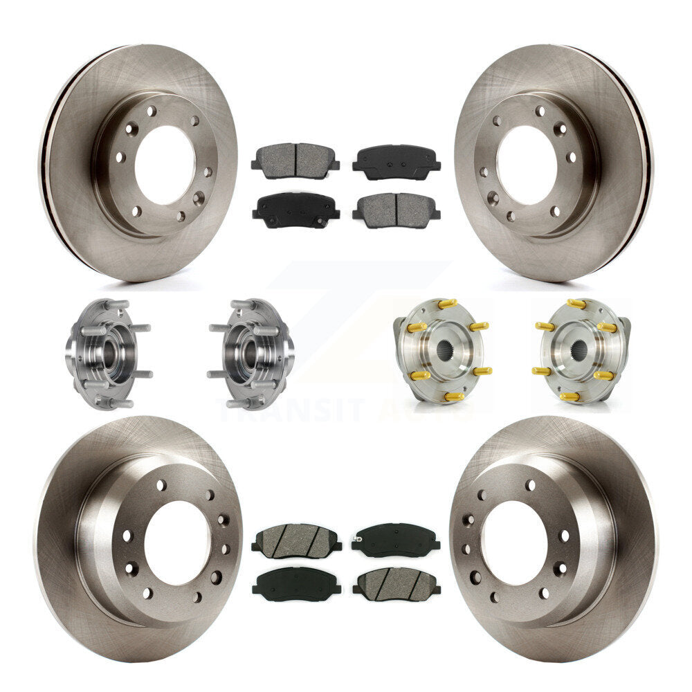 Kit de rotors et plaquettes de frein à disque, roulement de moyeu avant et arrière (10 pièces) pour Kia Sedona Hyunda