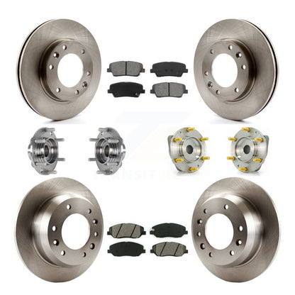 Kit de rotors et plaquettes de frein à disque, roulement de moyeu avant et arrière (10 pièces) pour Kia Sedona Hyunda
