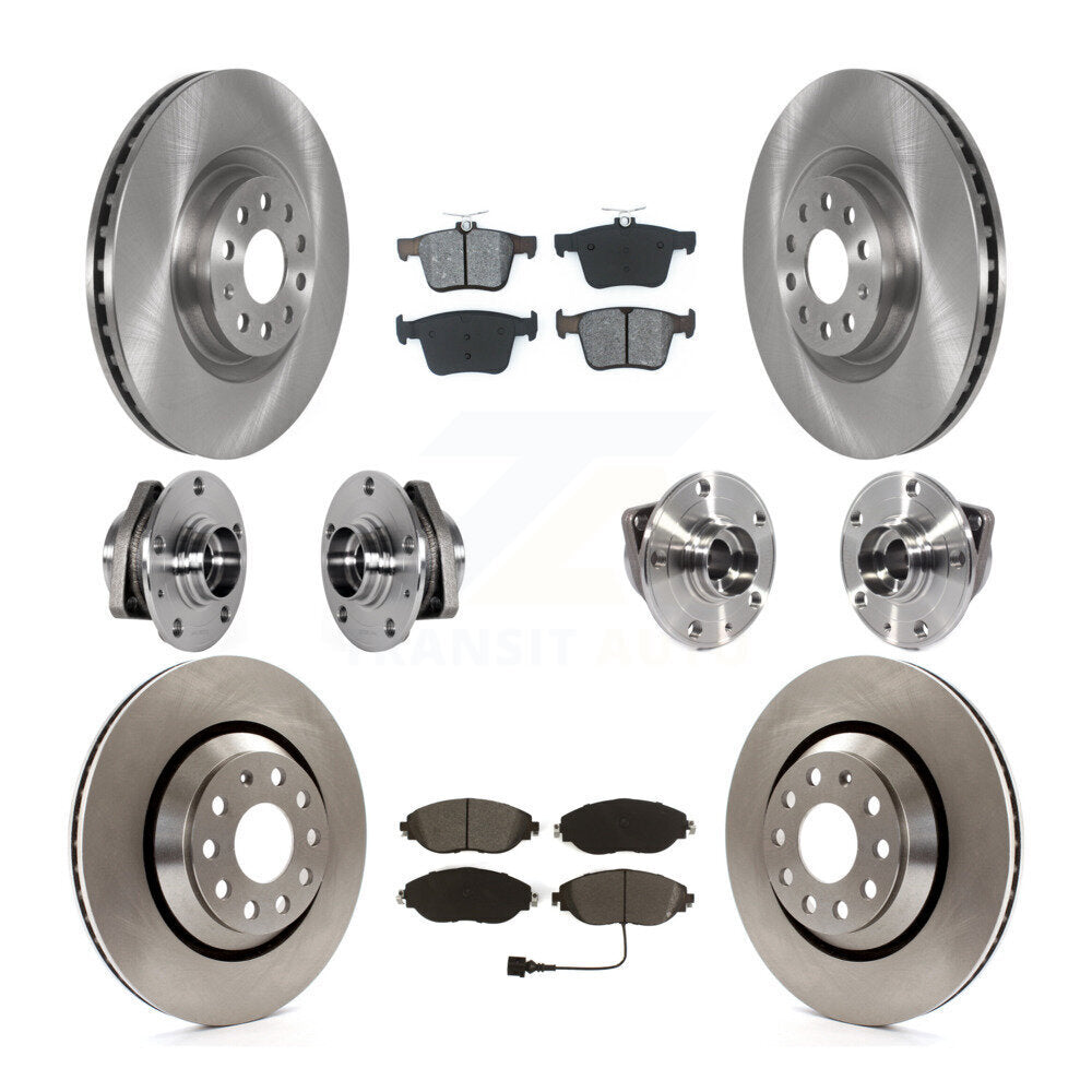 Kit de plaquettes de rotor de frein, roulement de moyeu avant et arrière (10 pièces), pour Volkswagen Golf R Audi S