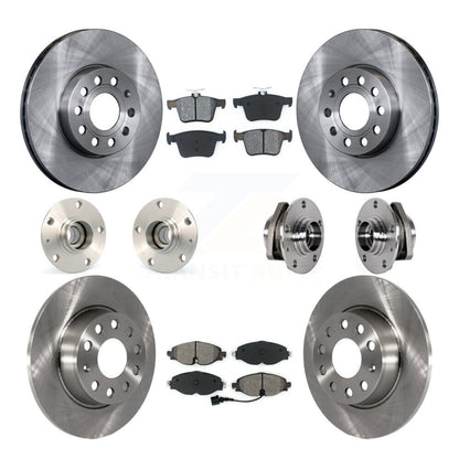 Kit de rotor et de plaquettes de frein à disque, roulement de moyeu avant et arrière (10 pièces) pour Audi A3 2.0 2016