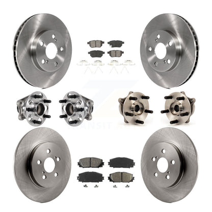 Kit de rotors et plaquettes de frein à disque, roulements de moyeu avant et arrière (10 pièces) pour Lexus CT200h