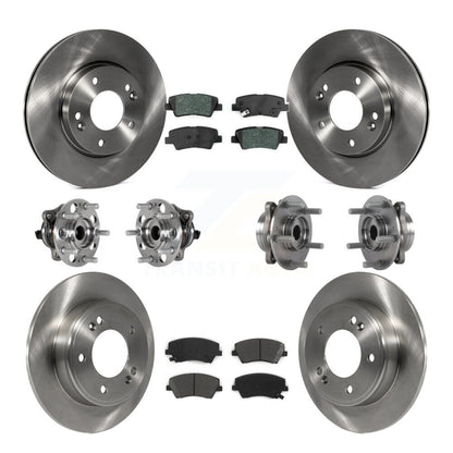 Kit de plaquettes de Rotor de frein, roulement de moyeu avant et arrière (10 pièces) pour Hyundai Elantra 2.0 17-20