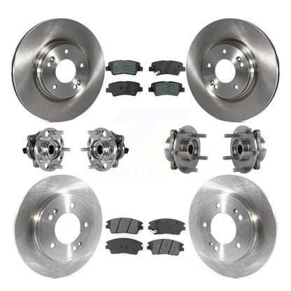 Kit de plaquettes de Rotor de frein, roulement de moyeu avant et arrière (10 pièces) pour Hyundai Elantra 1.6 17-20