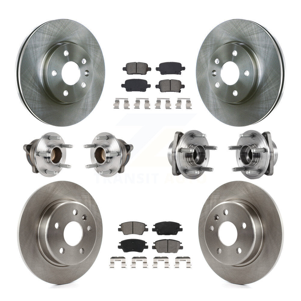 Kit de plaquettes de Rotor de frein, roulement de moyeu avant et arrière (10 pièces) pour Chevrolet Cruze Volt Bol