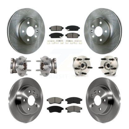Kit de rotors et plaquettes de frein, roulement de moyeu avant et arrière (10 pièces) pour Chevrolet Cruze Limite