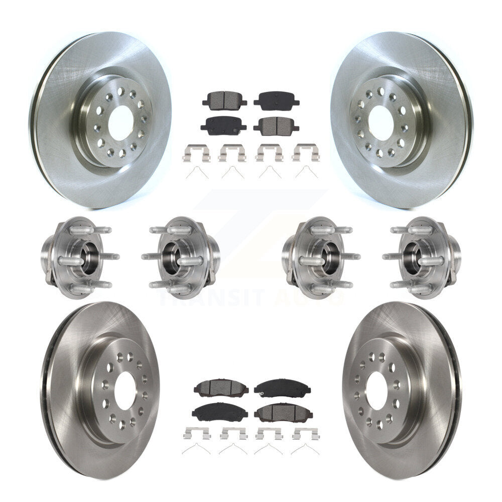 Kit de plaquettes de Rotor de frein, roulement de moyeu avant et arrière (10 pièces) pour Cadillac XT5 Buick Enclav