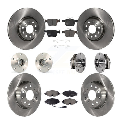 Kit de rotors et plaquettes de frein avec roulement de moyeu avant et arrière (10 pièces) pour Audi A3 Sportback e-tro