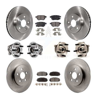 Kit de rotors et plaquettes de frein à disque, roulements de moyeu avant et arrière (10 pièces) pour Lexus CT200h
