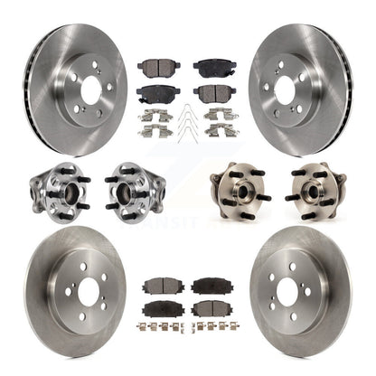 Kit de rotors et plaquettes de frein à disque, roulements de moyeu avant et arrière (10 pièces) pour Lexus CT200h