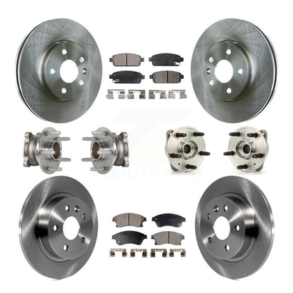 Kit de rotors et plaquettes de frein, roulement de moyeu avant et arrière (10 pièces) pour Chevrolet Cruze Limite