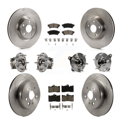 Kit de rotors et plaquettes de frein avec roulement de moyeu avant et arrière (10 pièces) pour Lexus IS300 IS350 GS35